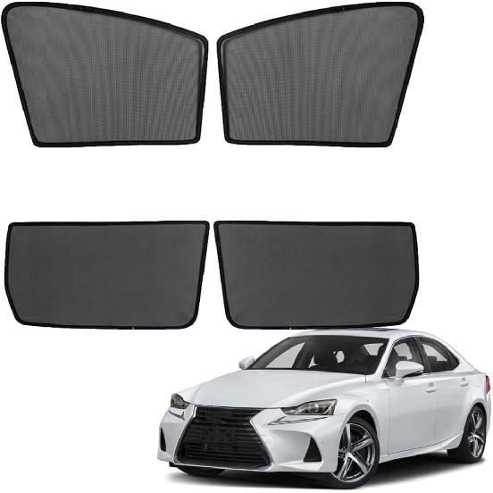 Car Window Shade for Kids Side Window Sun Shade for Is III IS250 350 300H 2013-2020 Magnetic Curtain Sun UV Protection Covers for Baby Sleeping Auto