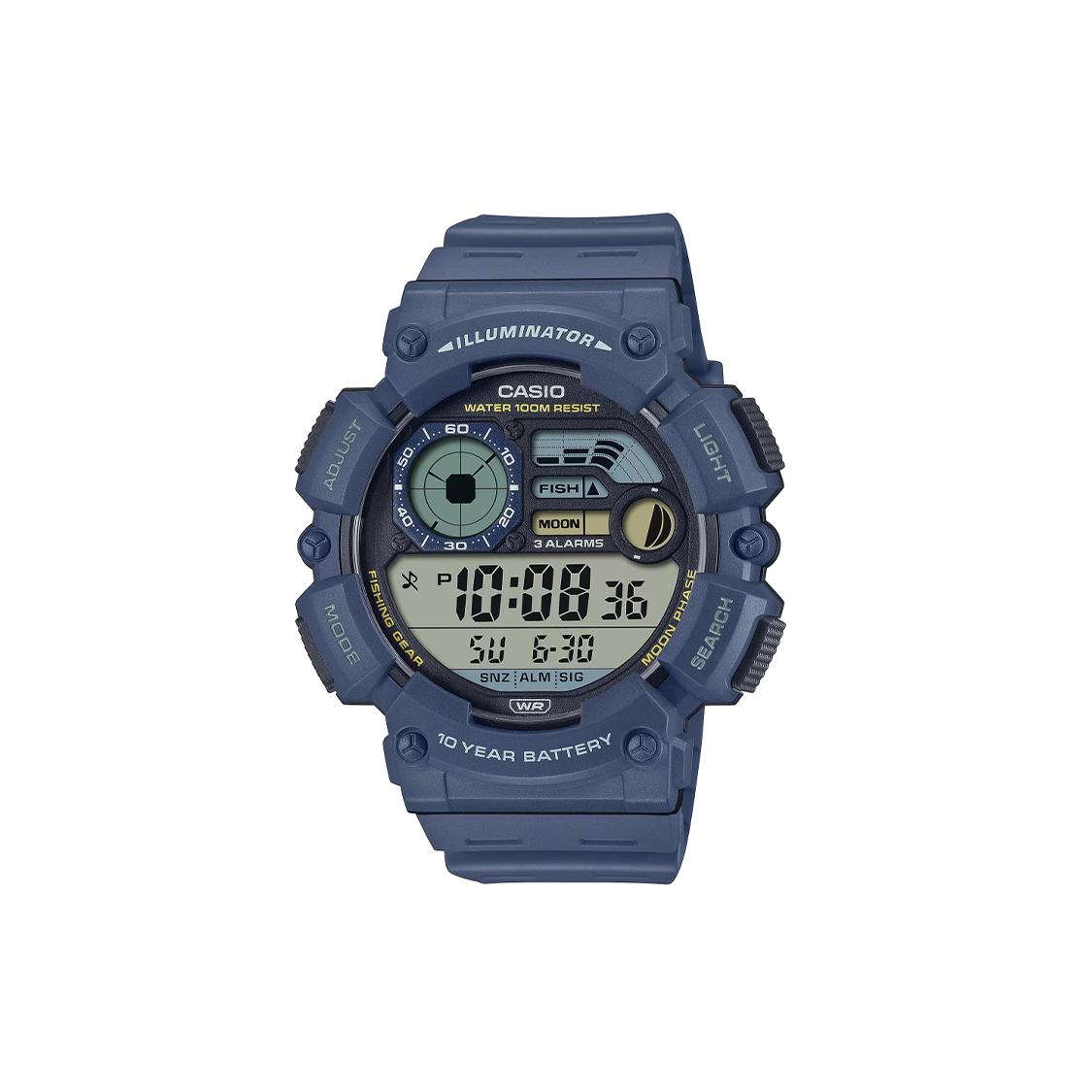 CASIO Men DIGITAL Series Blue Watch WS-1500H-2AV WS-1500H-2AV Dark Blue Strap