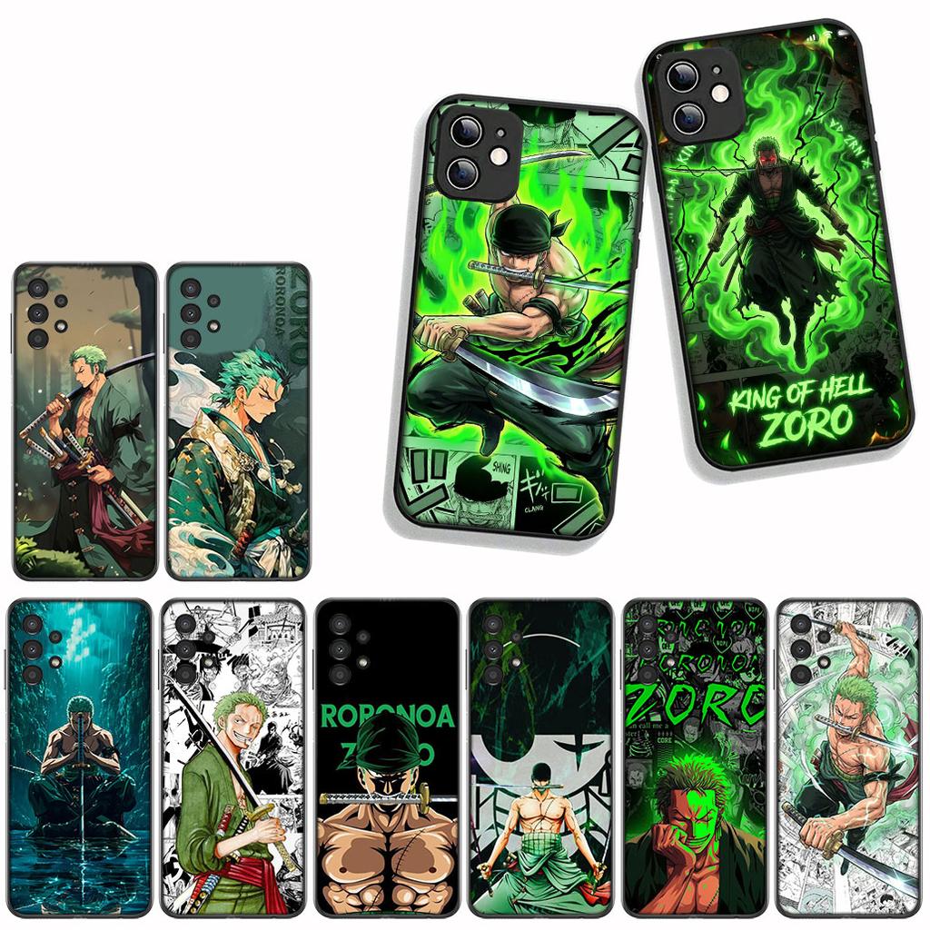 for OPPO A18 A16 A17 A38 A54 A40 A60 A80 A78 A79 A57 A55 A96 A15 A12 a53 Phone Cover Case ONE PIECE Roronoa Zoro Comics