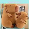 Backpack Capybara Hamburger Plush Toy Room Decoration Children Christmas Gifts