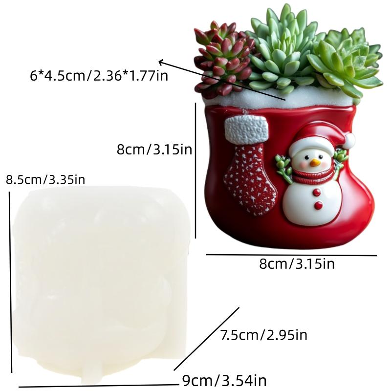 Warm House Relief Resin Gypsum Flower Pot Mold Green Wood Surround House Relief Cement Concrete Flower Pot MoldS Christmas gift