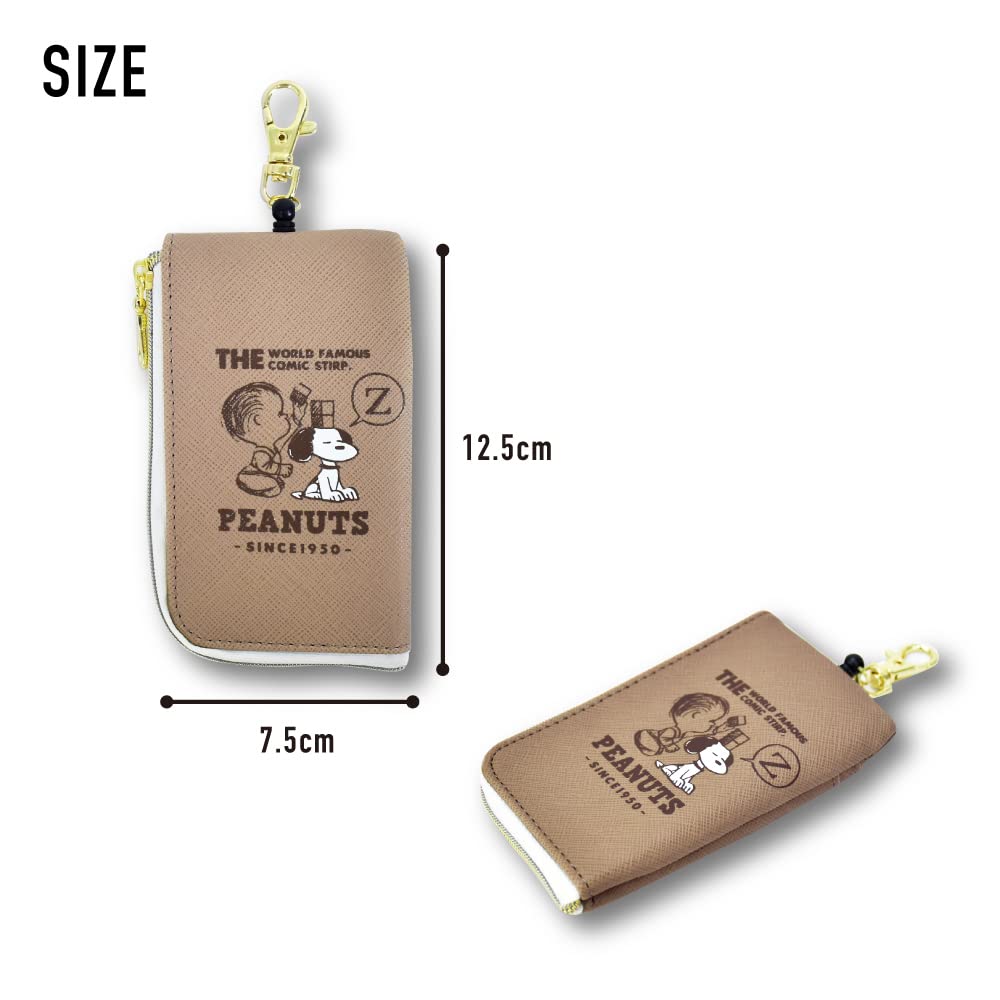Key Case Pass Case Pass Case Card Case with Reel Synthetic Leather Compact Boys Unisex School Commuting Travel Adults High School Students Children