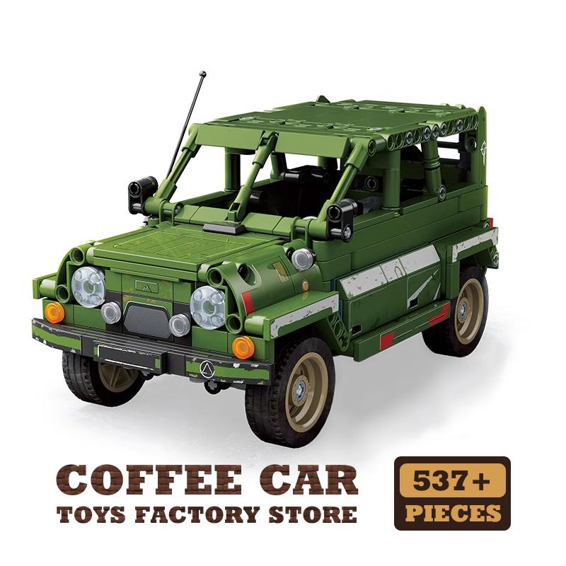 

Non-Toxic Military Series War Off-Road Vehicle Moc Bricks Toys Rebound Cars Building Blocks Battlefield Sportscar Model Children Gifts