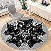 1pc Witchcraft Cats Office Round Area Rug, Indoor Mat Suitable ForOffice, Under Office Chairs Bedroom Living Room Home Decor, Room Deco u76