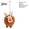 Decorative Furry Deer for Christmas Wreaths Felt Elk Hanging Ornaments, Cute Fuzzy Pom Reindeer Unique Ornaments Door Handles Pendant, Holiday