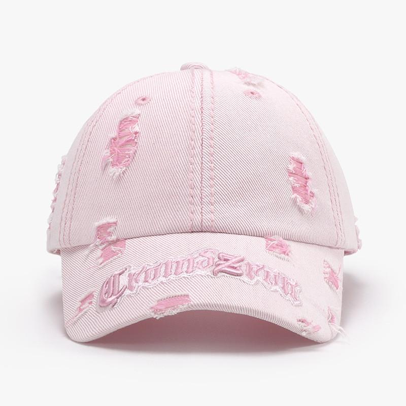 Spring Casual Baseball Cap With Letter Embroidery And Adjustable Fit For Outdoor Fashion
