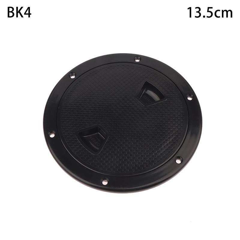 4/6/8In ABS Plastic White Black Round Deck Inspection Plate Hatch Cover Deck Plate Non Slip Detachable For Marine RV Yacht Boat