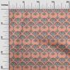 oneOone Cotton Flex Fabric Floral Block Printed Fabric 1 Yard 40 Inch Wide