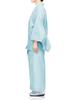 Washable Sky [KYOETSU] 2-piece kimono, Koma-ro, Silk, Women's (L, Blue)