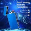 New Pulse Double Arc Alloy Lighter Type-C Fast Charging High Quality Port Intelligent Windproof Flameless Igniter Gilft