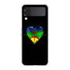 Amazigh Berber Flag Phone Case For Samsung Galaxy Z Flip 3 4 5 Hard Folding Clear PC Bumper For Samsung Z Flip3 Back Cover