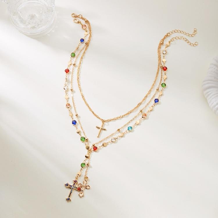 Alloy Pearls Beaded Necklace Y Shaped Pendant Clavicle Chain for Long Time Comfort and Fashion Statement