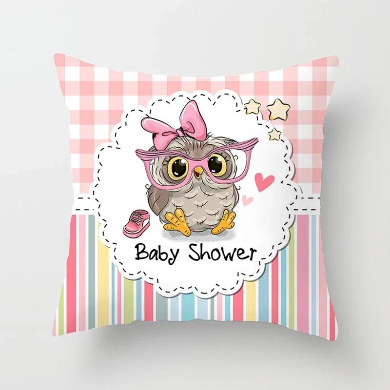 Cute Owl Cushion Covers Comfortable Pillow Cover x Decorative Pillows For Sofa Bed Car Throw Home Decor