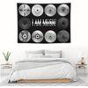 I Am Music Horizontal Tapestry Carti Die Lit Theme Wall Art for Bedroom Dorm Classroom Room Decor