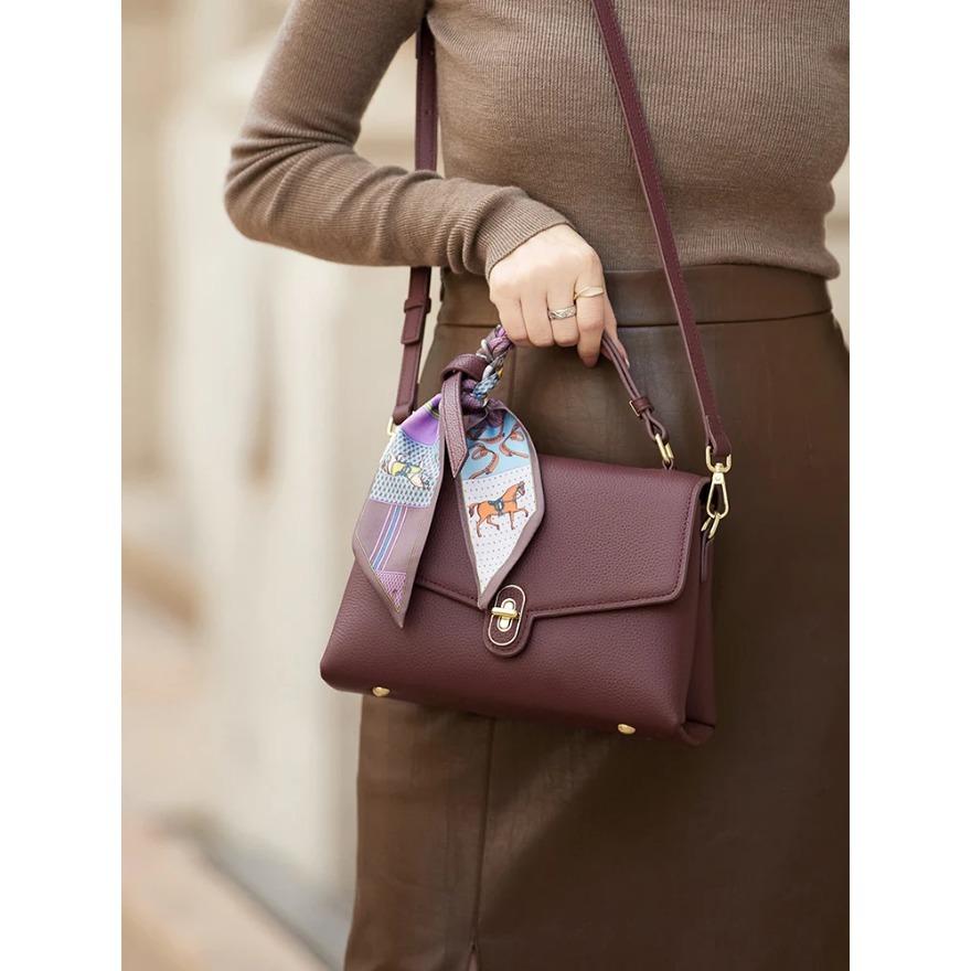 Limited original brand women's bag genuine leather shoulder bag messenger bag cowhide bag for women crossbody style