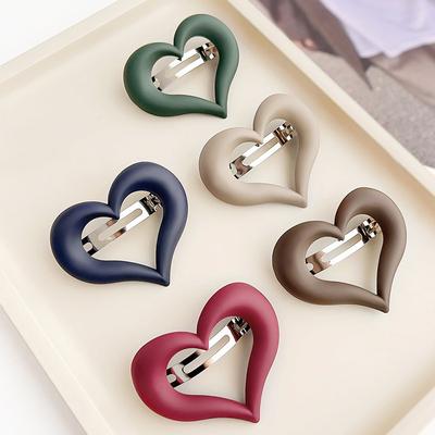 Frosted Hair Clip Women's Back of the Head Coil Spring Clip Simple Ponytail Hair Clip Top Clip Hair Accessories
