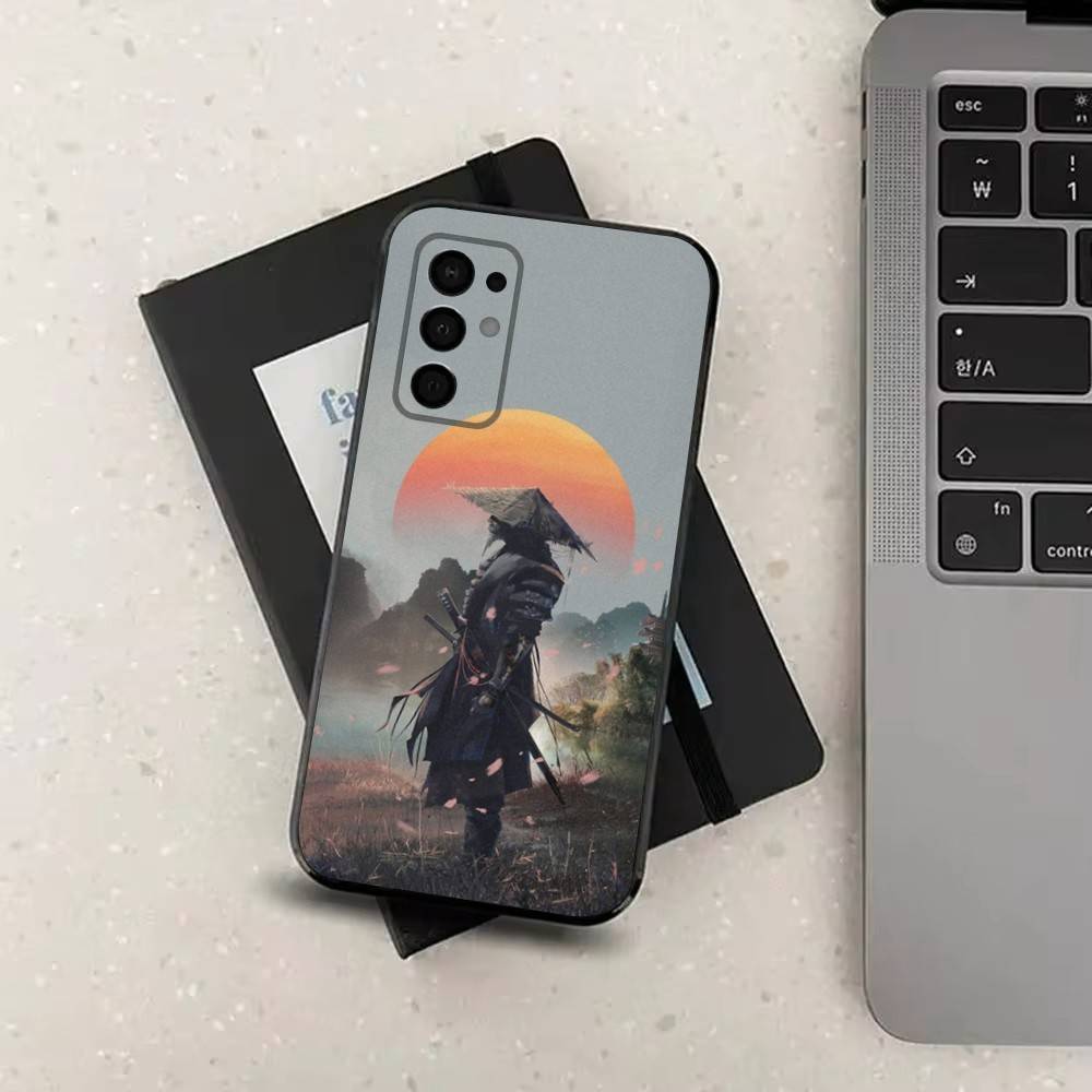 Samurai Art Bushido Case For Samsung Galaxy A73,72,41,J7,22,Note,31,8,9,52,71,53,32,Soft Black Silicone Cover