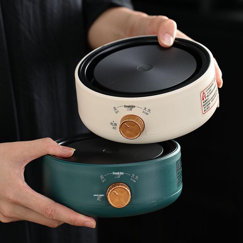 Compact Electric Ceramic Tea Brewer with Glass Teapot - Ideal Tabletop Stove & Mini Water Boiler