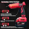 MONVICT 100W Cordless Glue Gun for Milwaukee 18V Battery, Upgraded Digital Temperature Adjustable Handheld Electric Power Full Size Heavy Duty Hot