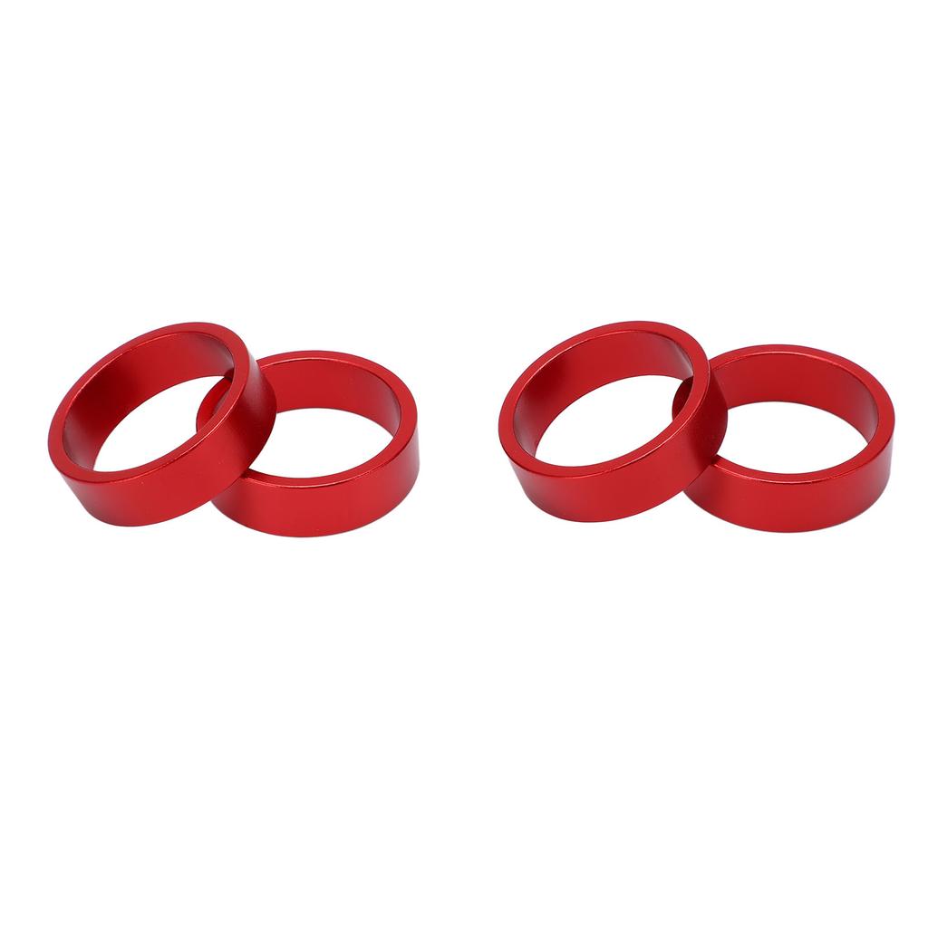 4 Pcs Aluminium Alloy Headset Pad Bike Handlebar Stem Spacers 28.6x10mmCelsius1.13x0.39in for Mountain Bike Road Bike