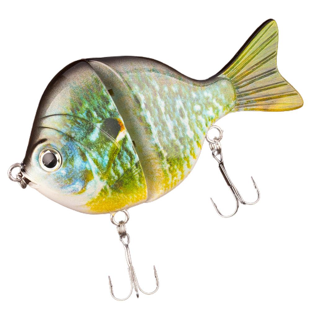 

Рыболовные приманки для гольяна, твердые пластиковые двухсекционные шарнирные рыболовные приманки, 9 см, 34,5 г, тонущий Bluegill 7