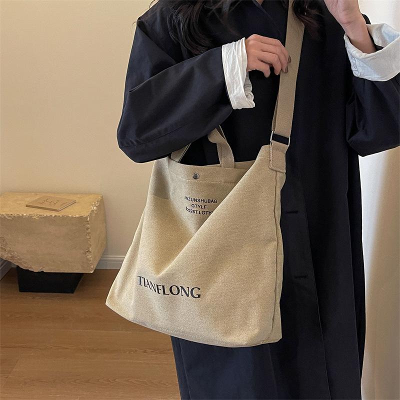 Geantă portabilă de pânză Geantă de umăr pentru navetă de mare capacitate Geantă de tip Crossbody Class pentru femei