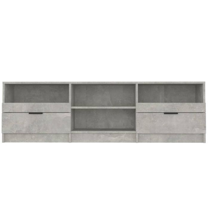 VidaXL Meuble TV Gris béton 150x33,5x45 cm Bois d'ingénierie 811461