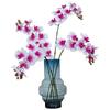 High-Quality Phalaenopsis Simulation with 9 Heads - Little Red Book Style Flower Decoration for Photography
