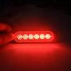 Ultra-Thin LED Car Warning Light: 6-Light, 12-24V, High-Brightness, Always-On Daytime Running & Turn Signal.