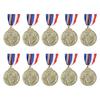 10Pcs Baseball Medals Metal Winner Medals with Neck Ribbon Competition Prize Medals Baseball Memorial Medal for Sports Games