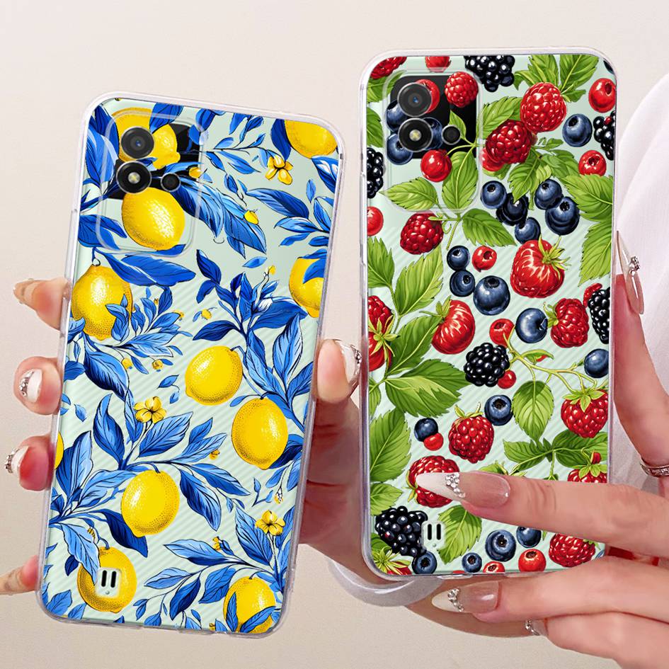 For Realme Narzo 50i Case RMX3235 Fashion Butterfly Soft Clear Silicone Protect Cover For Realme Narzo 50A RMX3430 Narzo50A Capa