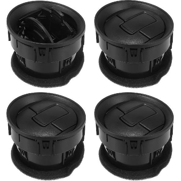 ACROPIX Front Dashboard Air Vent AC Heater Fit for Ford F150 V6 V8 2009-2014 - Pack of 4 Black