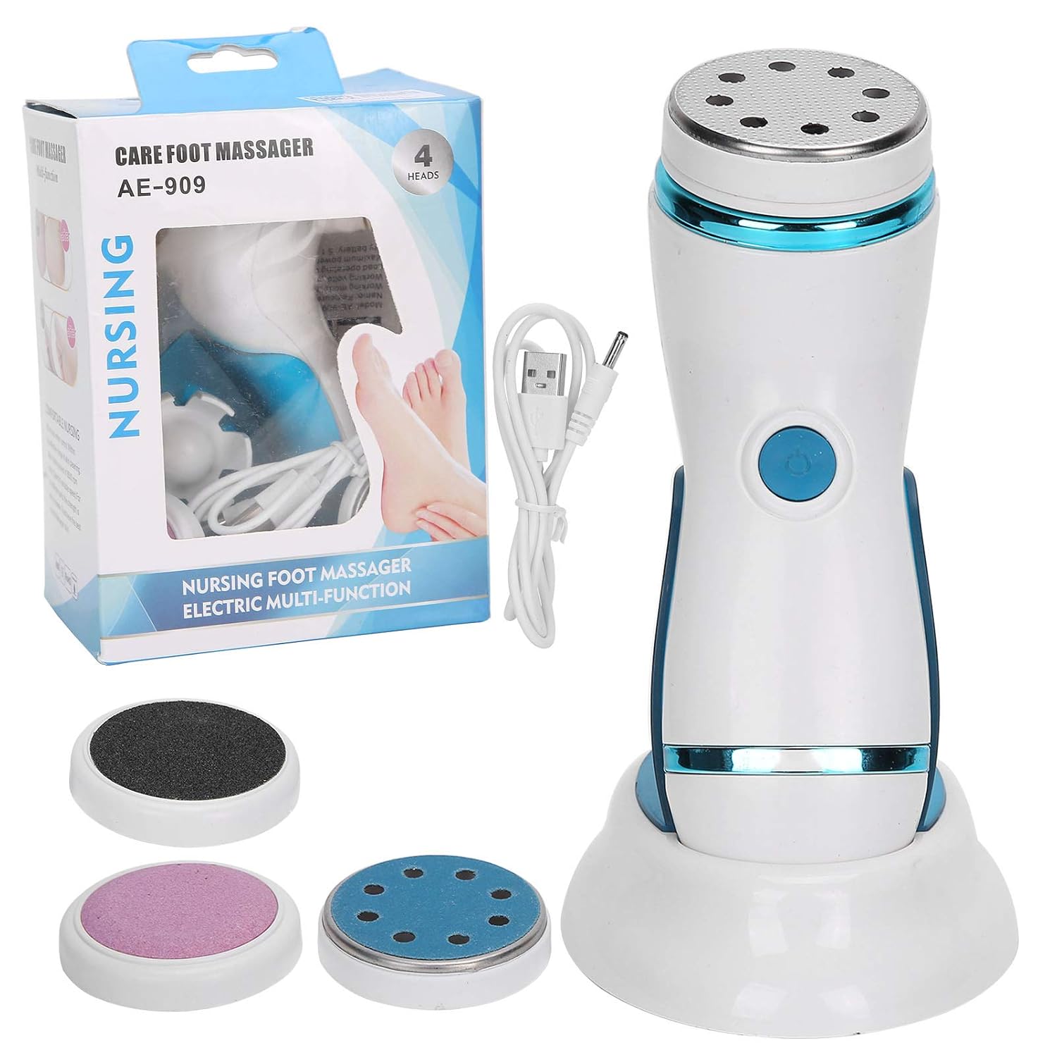 Foot Callus Remover, Electric Callus Remover Electric Foot Grinder USB Exfoliating Foot Callus Dead Skin Remover Pedicure Tools Foot Care for Heels