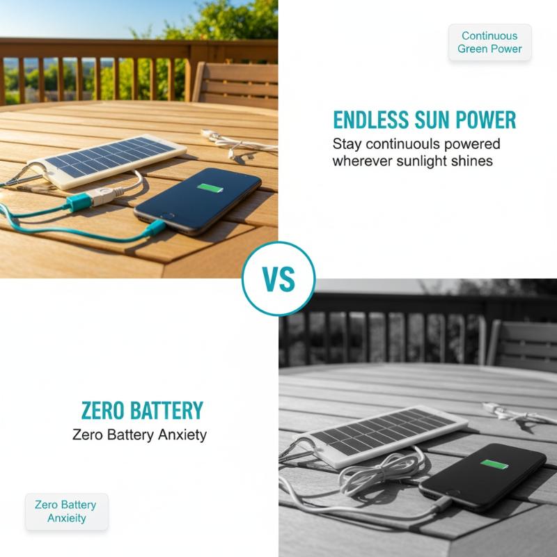 1.5W 5V USB Portable Solar Charger Fast Charging Mini Panel Suitable for Outdoor Camping Travel Use