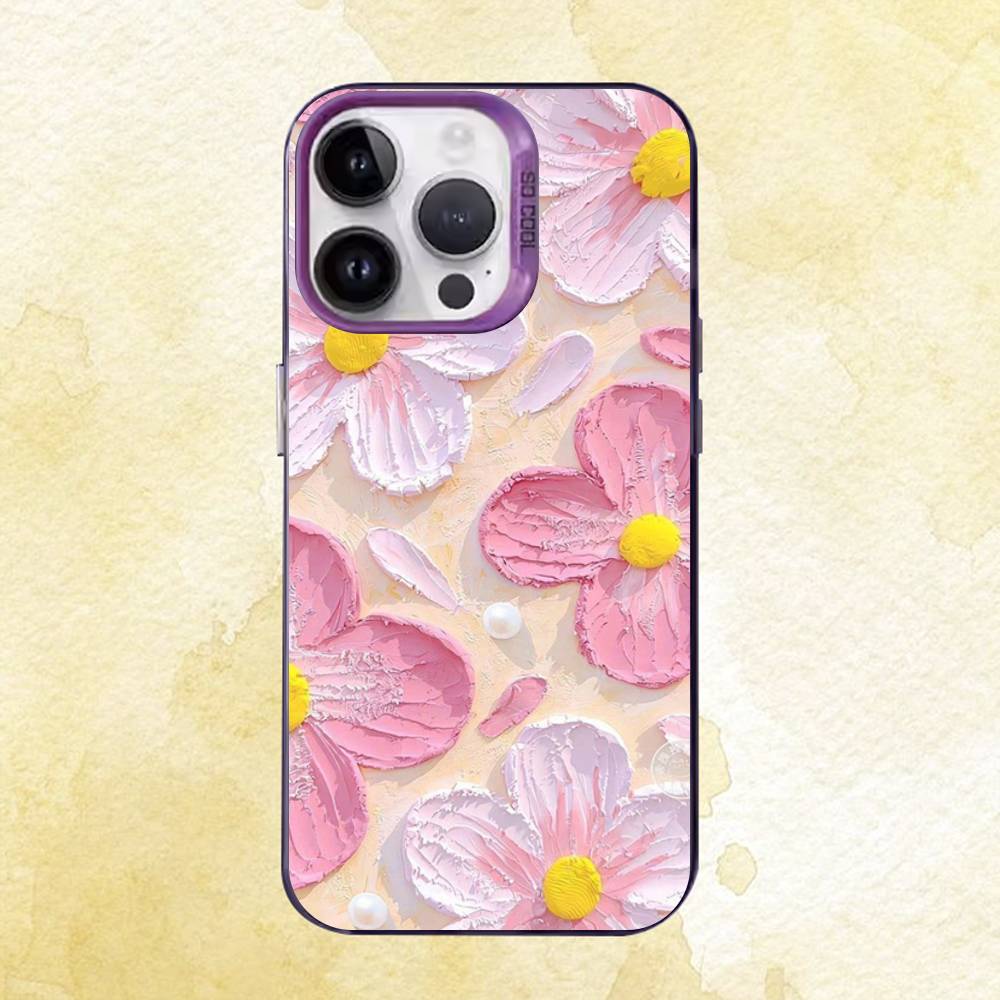 Oil painting flowers Phone Case For iPhone 17 16e 16 15 14 13 12 11 Pro Max X XR XS MAX Back Cover