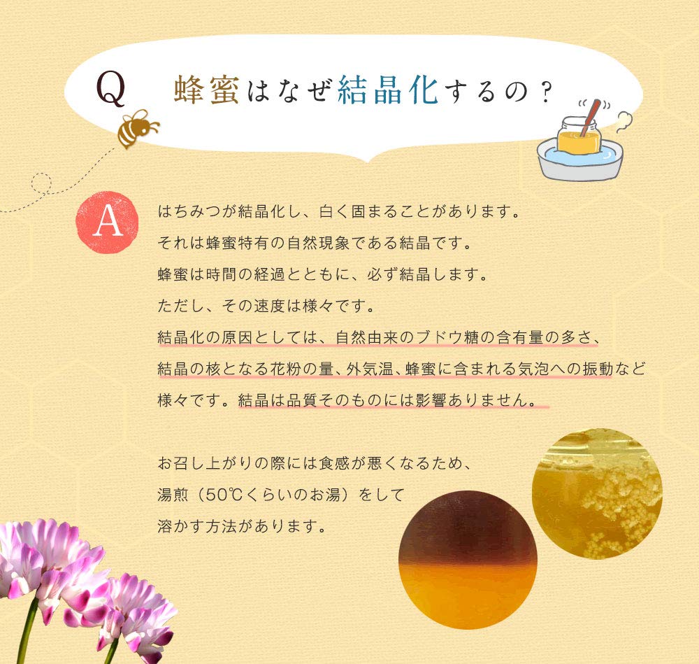 Kanohachi Multi-Flower Honey 1000g Pure Honey from Fully Ripened Bees Bottle Container