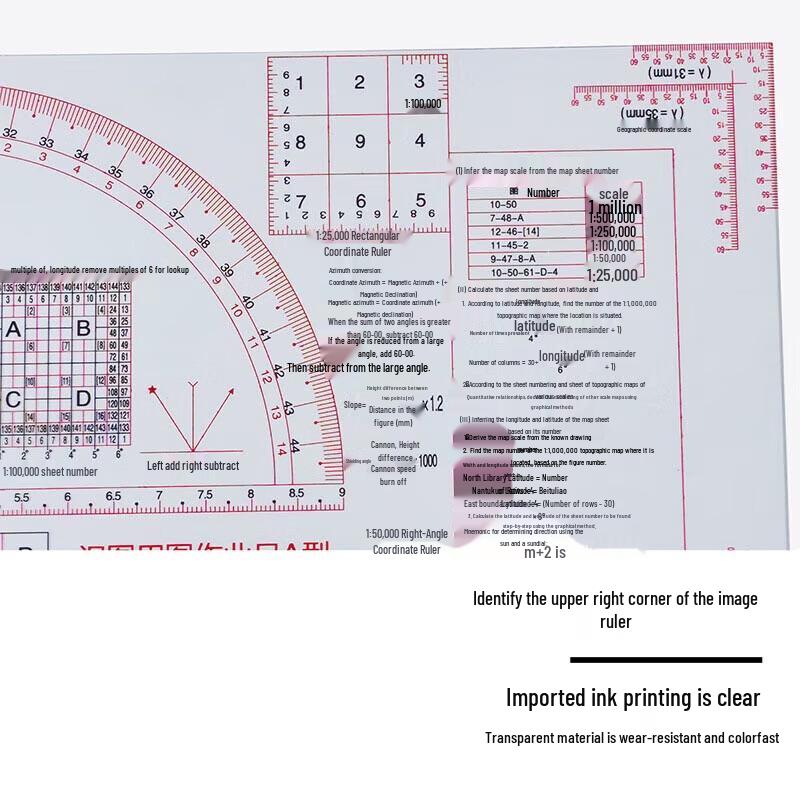 Lurong Professional Drawing & Recognition Ruler Set