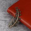 Large Brooches Twig Feather Decoration Vintage Bronze Brooch Sweater Scarf Buckle Cardigan Suit Big Pin