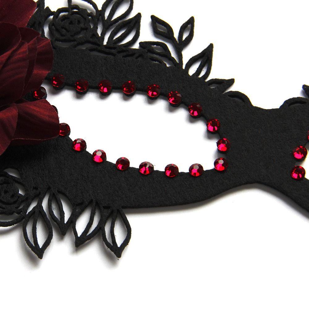 Requisiten Blumige Maskerade Augenmaske Halbmaske Augenbinde Mit Blume Mash Party Cosplay Requisiten