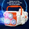 Pistola a Bolle Elettrica Automatica con 60 Fori Macchina per Bolle di Sapone Giocattolo per Bambini Esterno Matrimonio Festa Luce LED Regali per la Festa dei Bambini