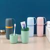 Portable Travel Toothbrush Holder with Cup, Compact Case for Toothbrush & Toothpaste, Ideal for Travel & Bathroom