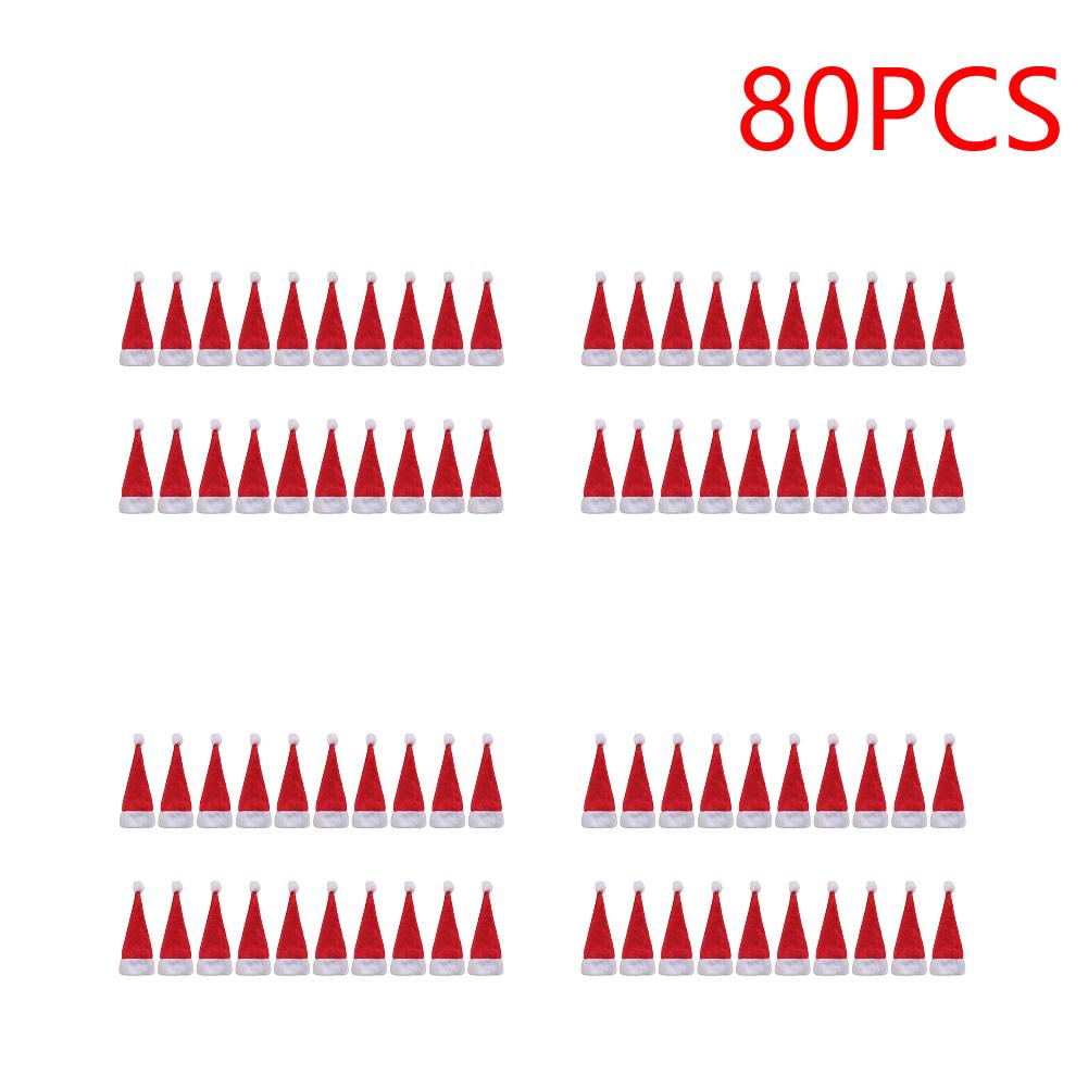 Christmas Candy Hats Classic Decoration Xmas Lollipop Hats Festival Party Supplies Cute Children Gift for Home Dinner Room Table