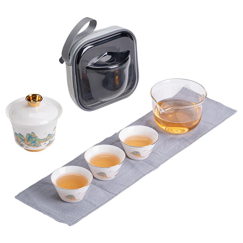 

Portable Ceramic Kung Fu Tea Set