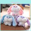 Ultra-soft Short Plush Bunny Keychain For Adorable Accessorizing