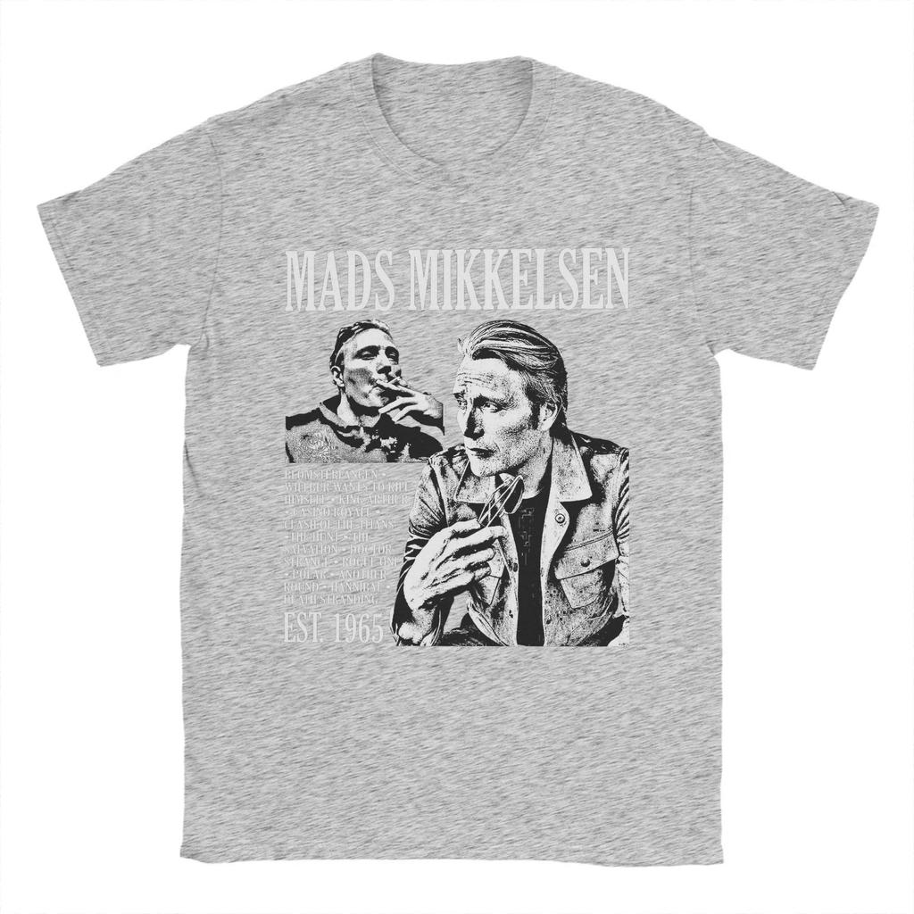 2025 New Model Ma Mikkelsen T Shirt Summer Hannibal Streetwear TShirts Cotton Popular Tshirt For Unisex Short Sleeve Casual Top T