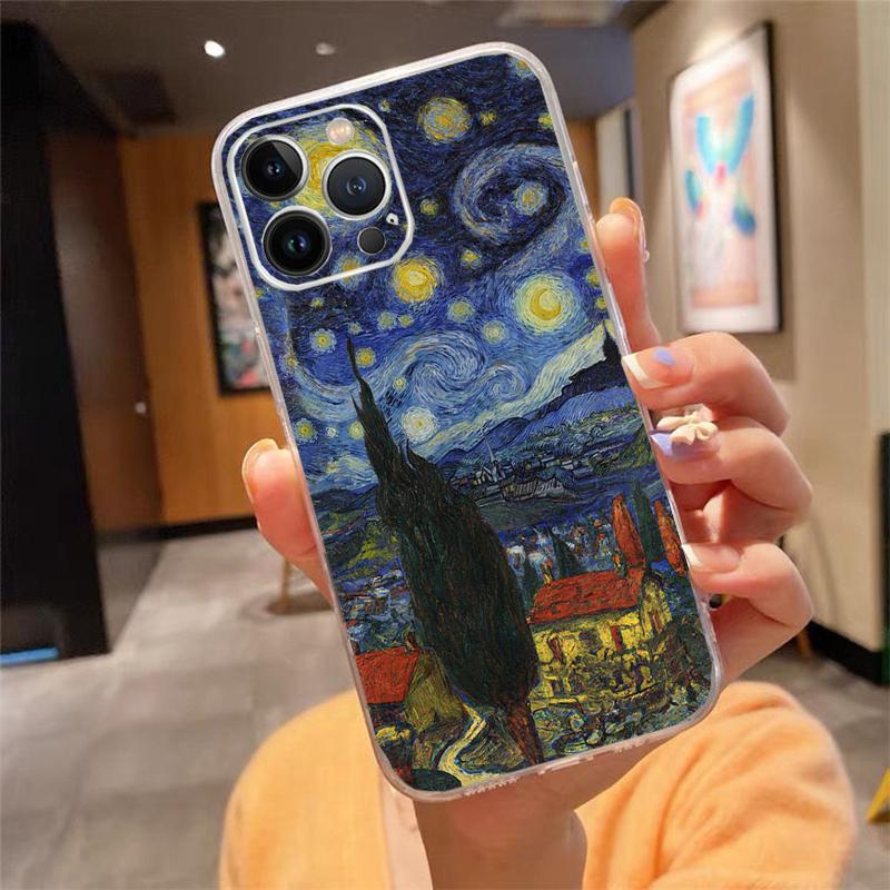 Phone Case For Iphone 17 Pro Max Air 16 15 14 13 Pro Max 15 16 Pro 15Plus Van Gogh Painting Art