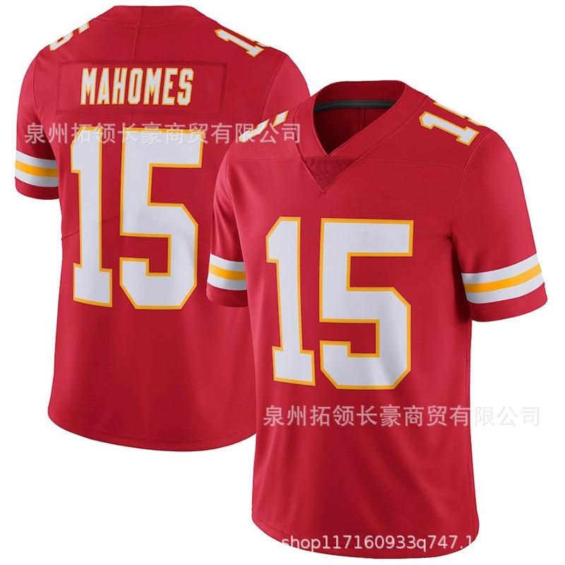Kansas City Chiefs Patrick Mahomes 15 Mens Football Jersey Sports Team Game Fan Apparel