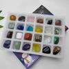 Christmas Advent Calendar Crystal Mineral Gift Box Rock Stone Collections Pebbles Polished Gravel Raw Crystal Chakra Stone
