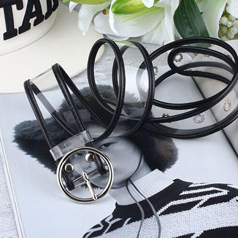 Modern Transparent Waist Belt For Women With Stylish Buckles For Casual And Looks Dressy