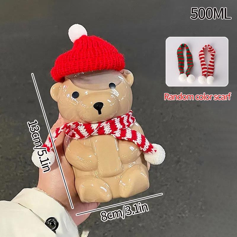 Vánoční perníkový muž hrnek Vánoční dárek Hrnek na pití Průhledný Nápoj Džus Mléko Káva Hrnček Hrnček Vánoční dekorace